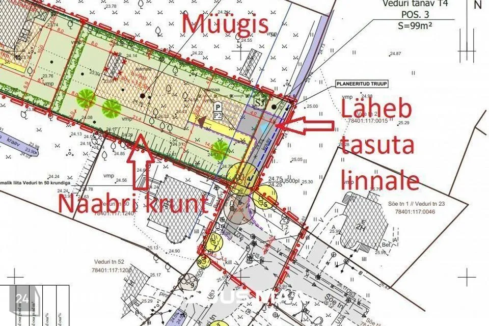 Elamumaa, 1044 m² Maa  -  Tallinn, Kesklinna linnaosa - foto 2