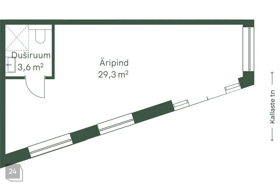 32 m² Äripind - Harku vald, Tabasalu alevik - foto 5