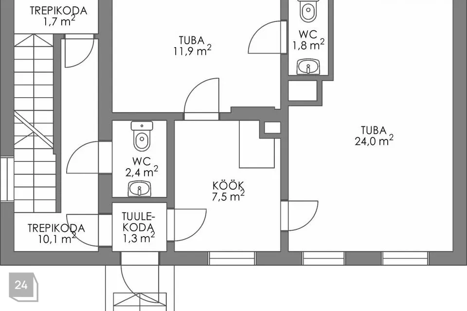 5-toaline Korter  -  Otepää vald, Otepää linn - foto 3