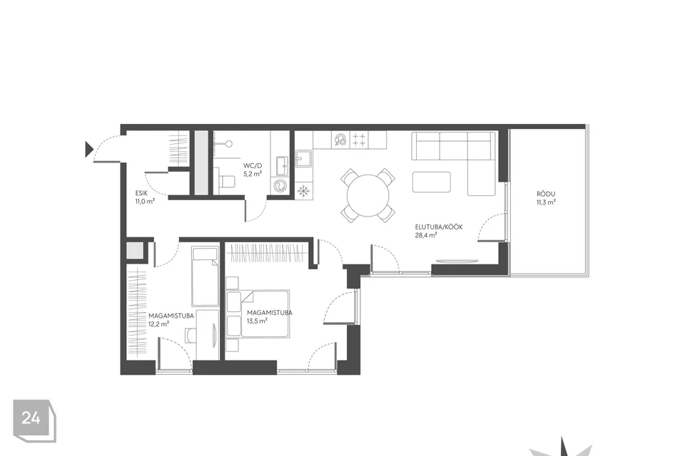 3-toaline Korter - Tallinn, Haabersti linnaosa