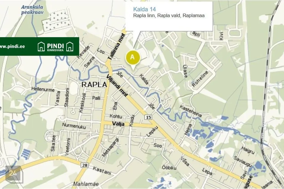 Земля жилой застройки, 790 m² участок в Rapla vald, Rapla linn - фото 3