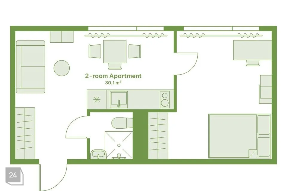 2-комнатная Квартира в Tallinn, Mustamäe linnaosa - фото 3