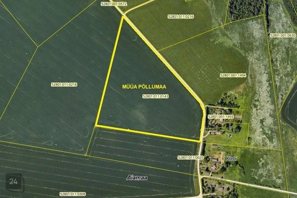 Maatulundusmaa, 110000 m² Maa - Nõo vald, Aiamaa küla