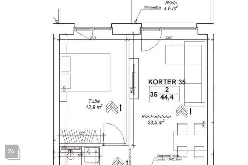2-toaline Korter - Tallinn, Haabersti linnaosa - foto 5