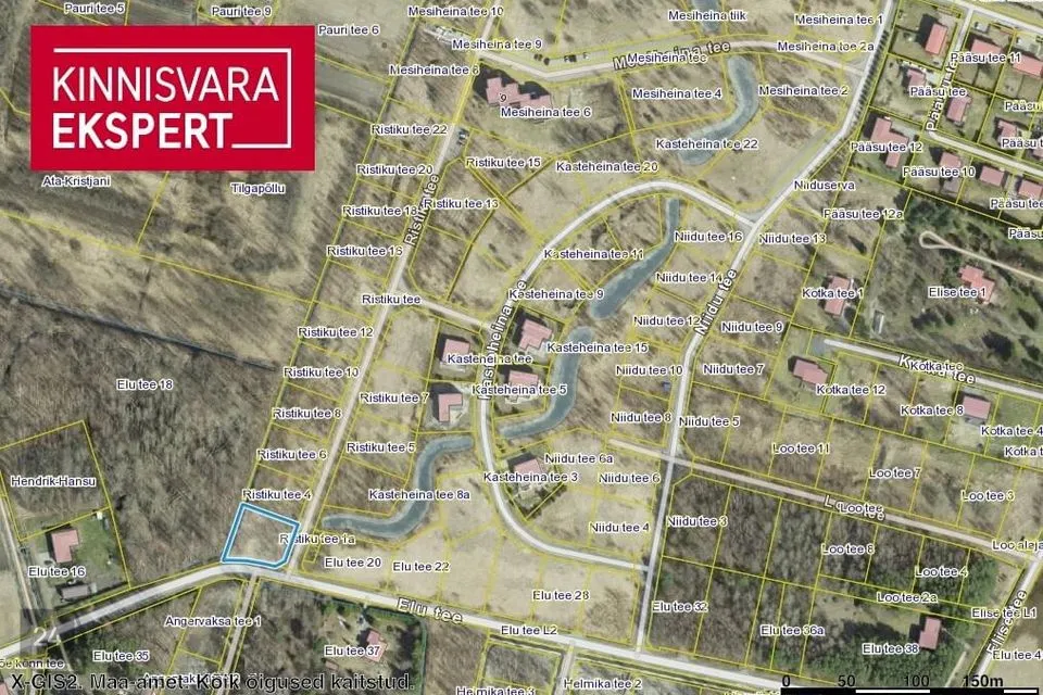 Residential land, 1336 m² land in Pärnu linn, Papsaare küla