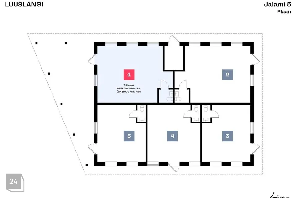 44 m² Äripind - Tallinn, Pirita linnaosa - foto 5