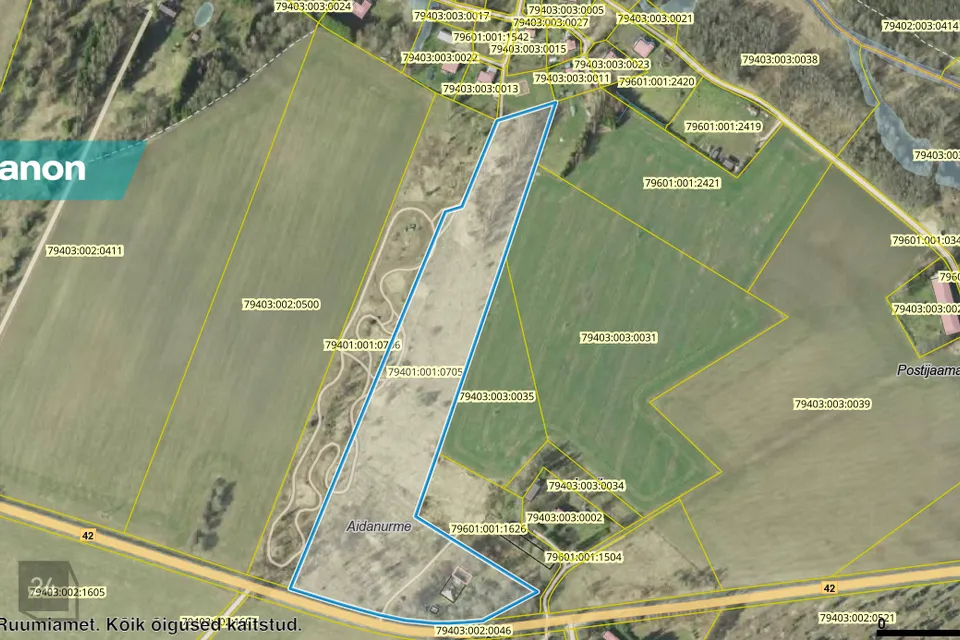 38800 m² участок в Tartu vald, Haava küla