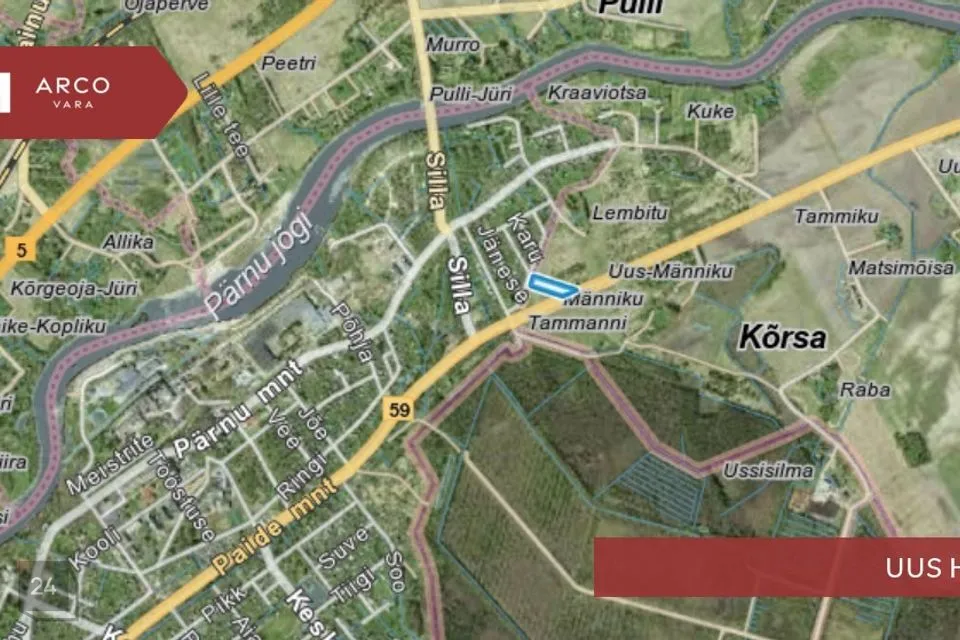 Maatulundusmaa, 5037 m² Maa - Tori vald, Kõrsa küla - foto 2