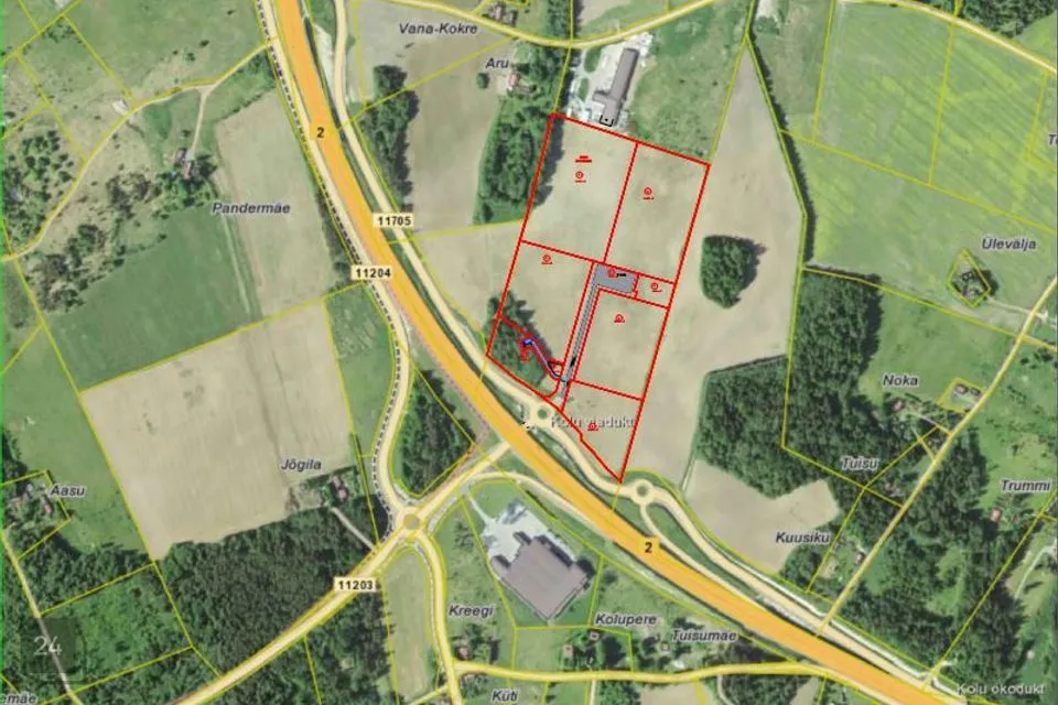 Земля производственного назначения, 17832 m² участок в Kose vald, Kolu küla