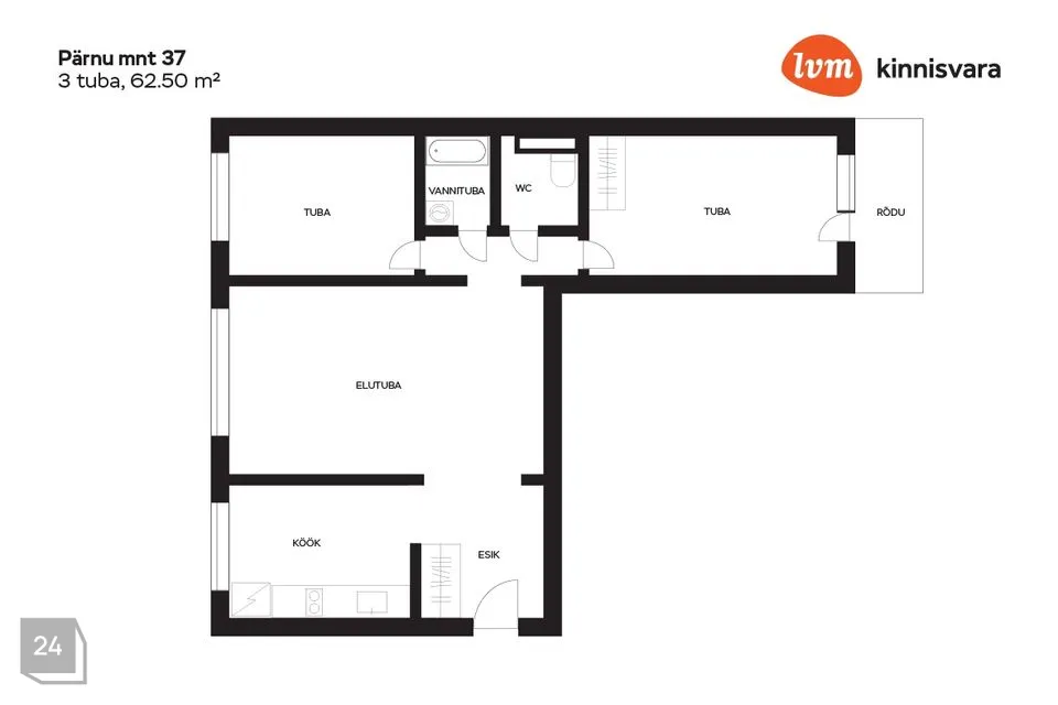 3-toaline Korter - Tori vald, Sindi linn - foto 2