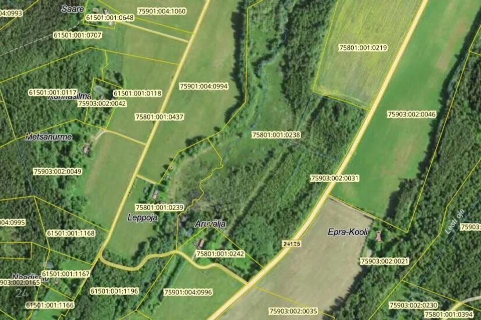 Maatulundusmaa, 183577 m² участок в Põhja-Sakala vald, Epra küla