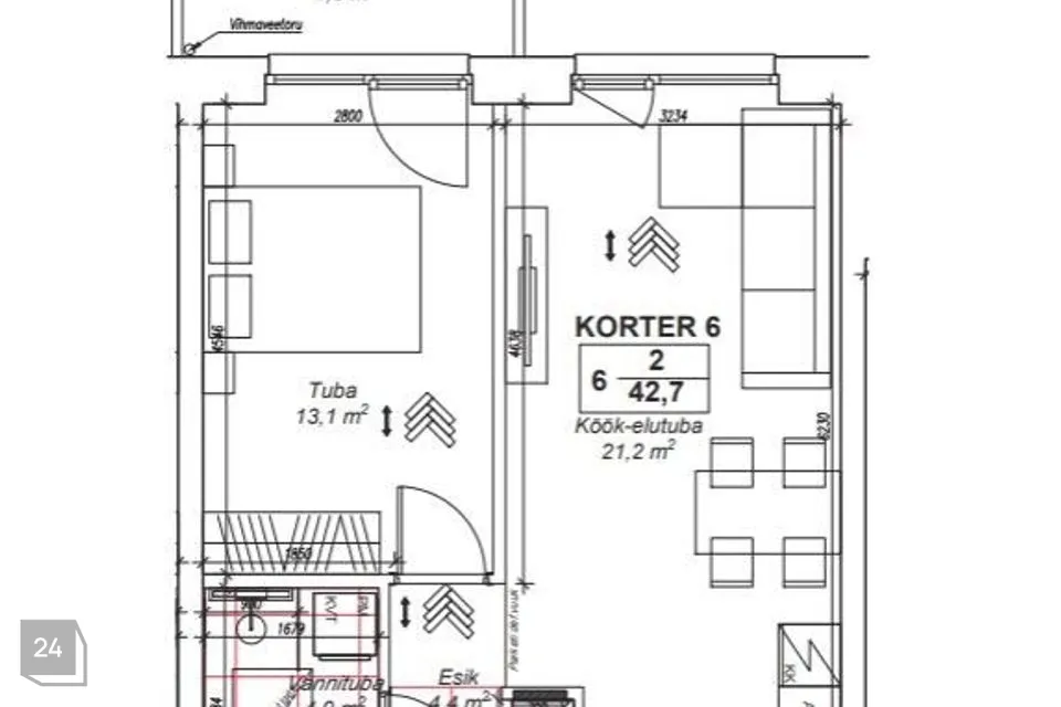 2-toaline Korter  -  Tallinn, Haabersti linnaosa - foto 4