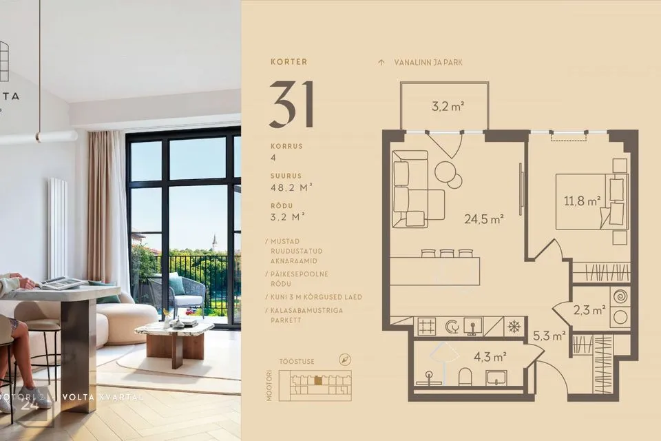 48 m² Äripind  -  Tallinn, Põhja-Tallinna linnaosa - foto 5