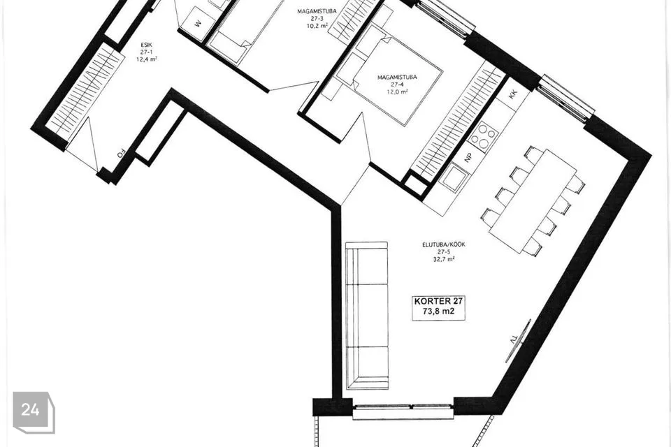 3-toaline Korter - Tallinn, Kesklinna linnaosa - foto 4