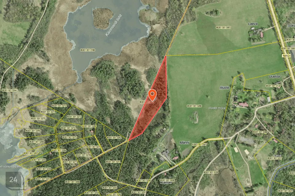 Земля жилой застройки, 15921 m² участок в Lääneranna vald, Paatsalu küla - фото 2
