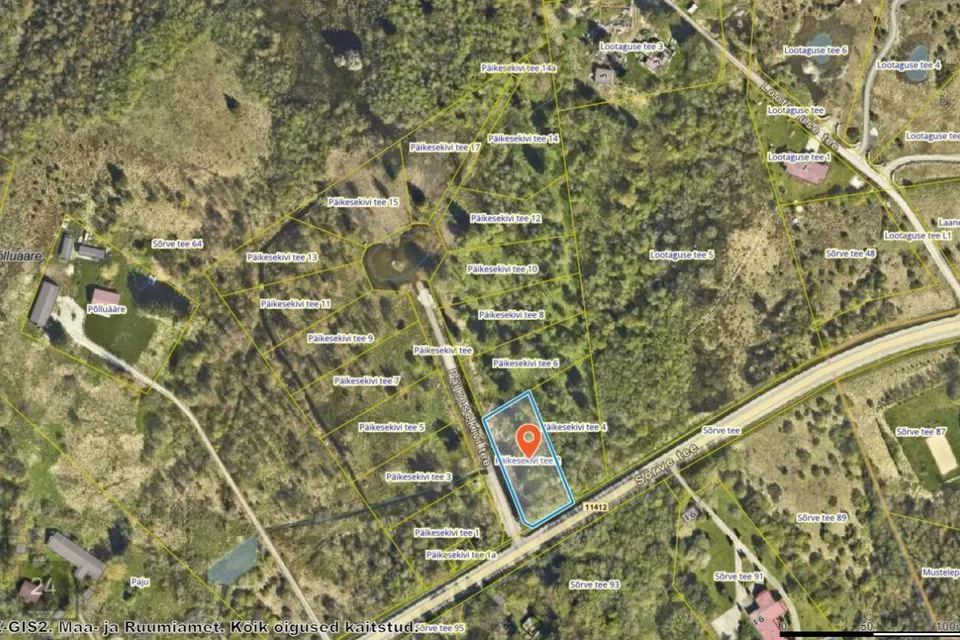 Земля жилой застройки, 1599 m² участок в Harku vald, Liikva küla
