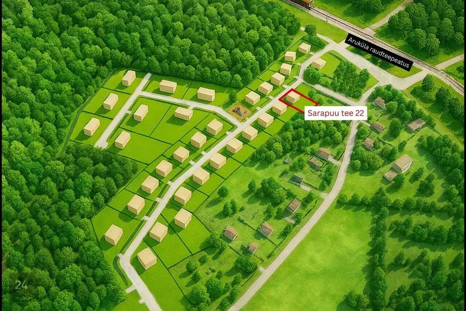 Elamumaa, 1562 m² Maa  -  Raasiku vald, Aruküla alevik