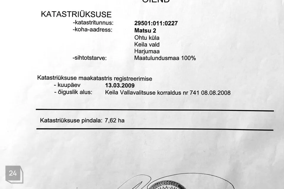 Maatulundusmaa, 76200 m² Maa  -  Lääne-Harju vald, Ohtu küla