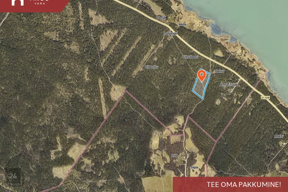 Maatulundusmaa, 25271 m² участок в Saaremaa vald, Pulli küla