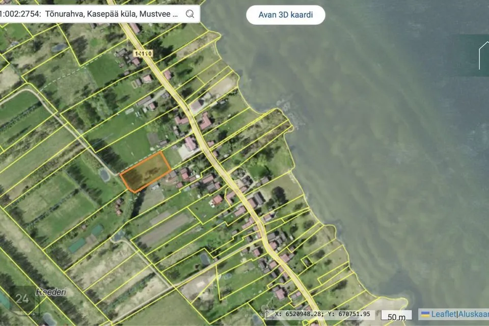 Maatulundusmaa, 2811 m² Maa  -  Mustvee vald, Kasepää küla
