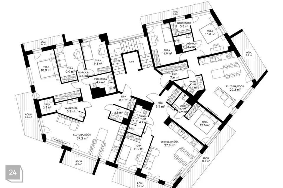 4-room apartment in Tallinn, Põhja-Tallinna linnaosa - photo 4