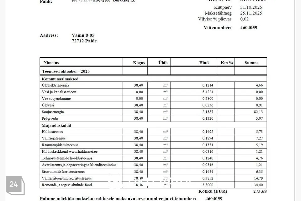 2-toaline Korter  -  Paide linn, Paide linn - foto 5