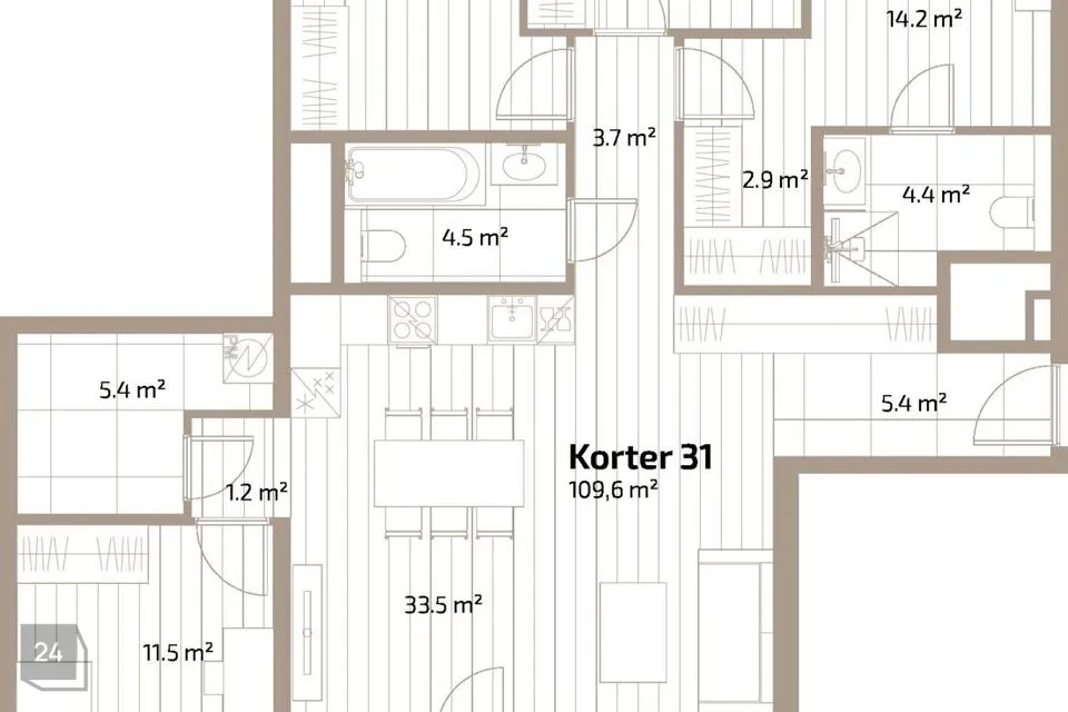 5-room apartment in Tallinn, Kesklinna linnaosa - photo 3
