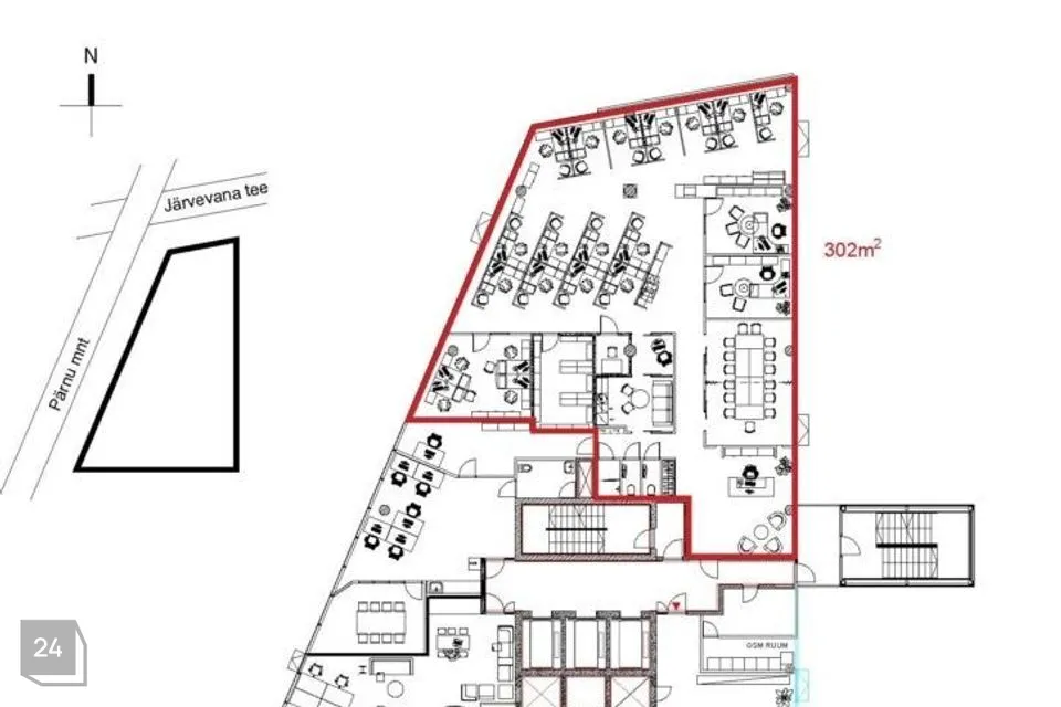 Büroo, 302 m² Äripind  -  Tallinn, Kesklinna linnaosa - foto 4