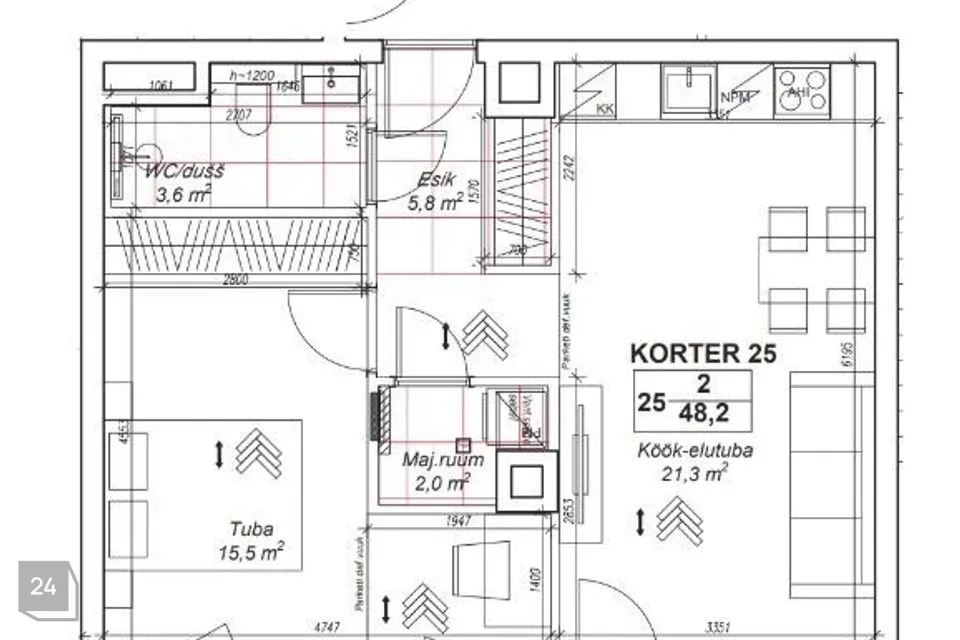 2-toaline Korter - Tallinn, Haabersti linnaosa - foto 4