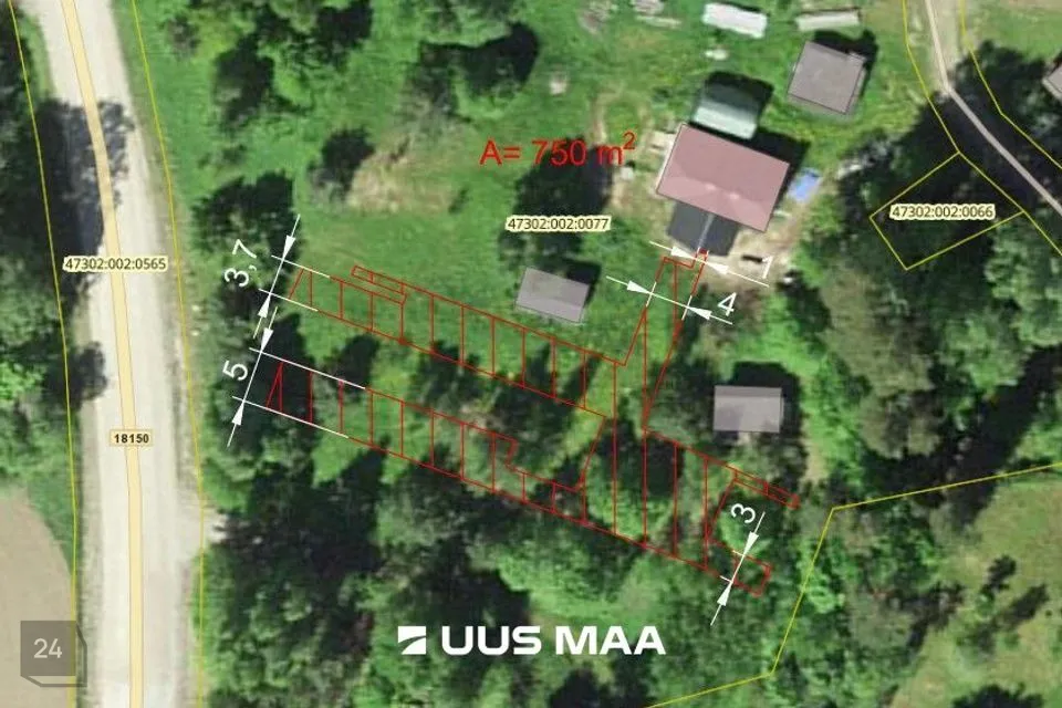 Земля жилой застройки, 8480 m² участок в Põlva vald, Kauksi küla - фото 2