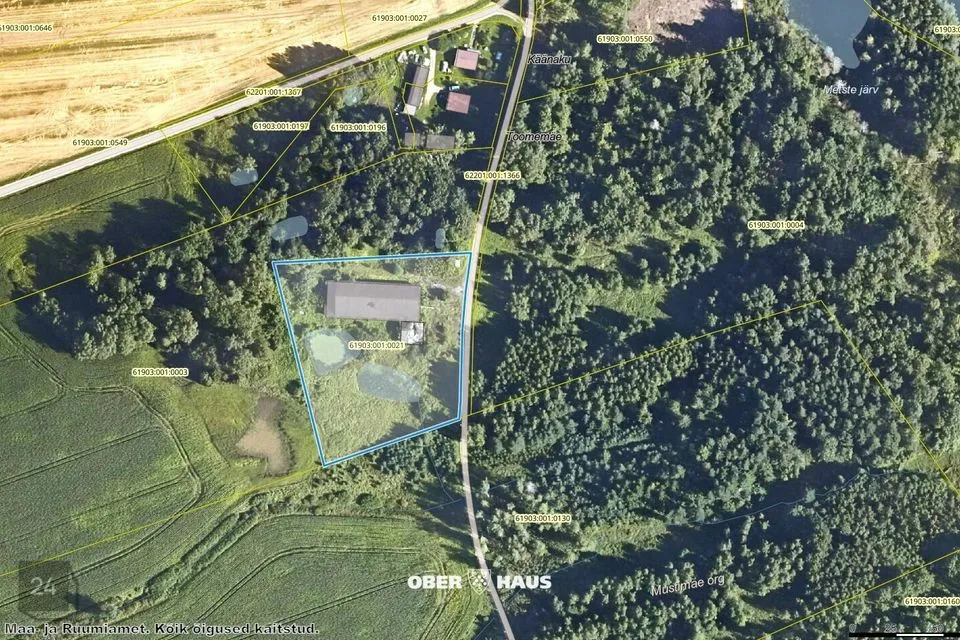8673 m² Maa - Põlva vald, Metste küla