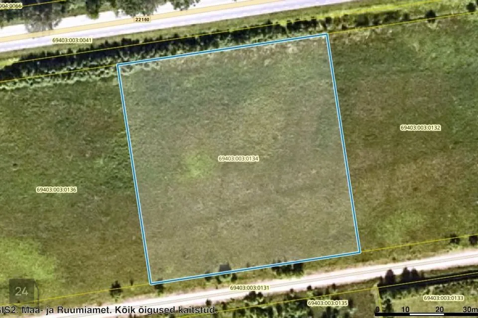 3938 m² Maa  -  Elva vald, Käo küla - foto 2