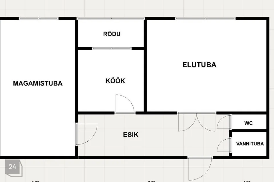 2-room apartment in Tallinn, Põhja-Tallinna linnaosa - photo 3