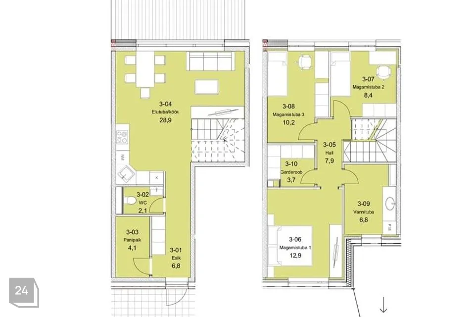 4-toaline Korter  -  Harku vald, Tiskre küla - foto 5