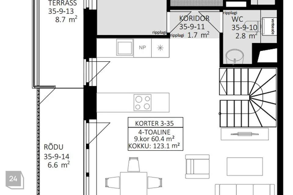 4-room apartment in Tallinn, Haabersti linnaosa - photo 2