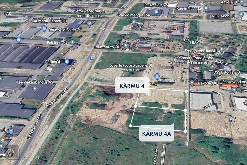 Tootmismaa või Ärimaa, 12747 m² Maa  -  Maardu linn