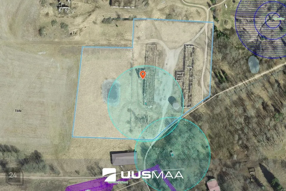 Земля производственного назначения, 22800 m² участок в Saarde vald, Tõlla küla - фото 2