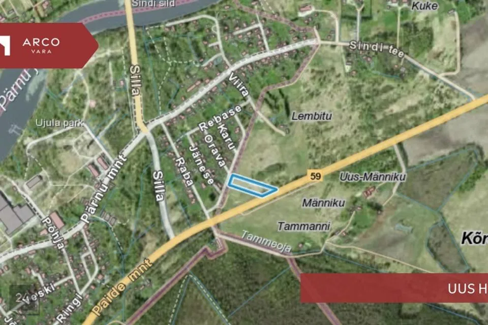 Maatulundusmaa, 5037 m² участок в Tori vald, Kõrsa küla