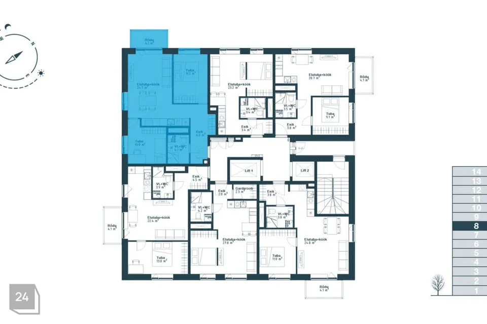 3-toaline Korter  -  Tallinn, Haabersti linnaosa - foto 3