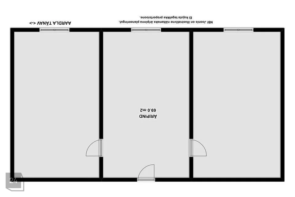 69 m² Бизнес-площадь в Tartu linn, Tartu linn - фото 2