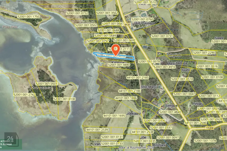 Maatulundusmaa, 7228 m² участок в Lääne-Nigula vald, Riguldi küla / Rickul