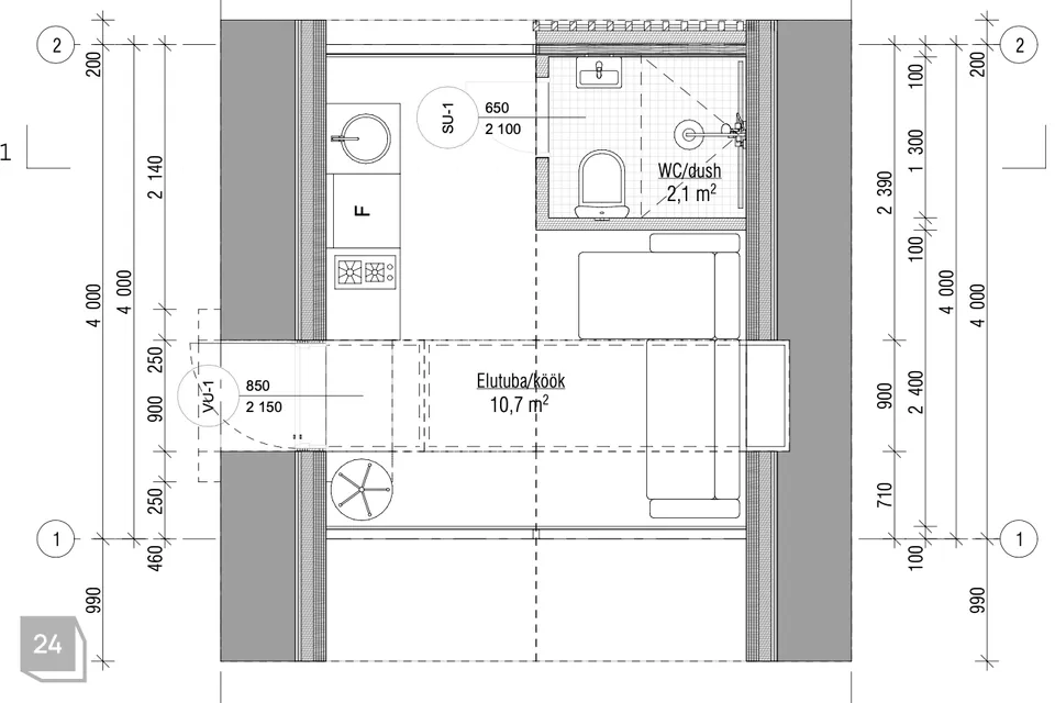 2-toaline Maja  -  Saaremaa vald, Leisi alevik - foto 5