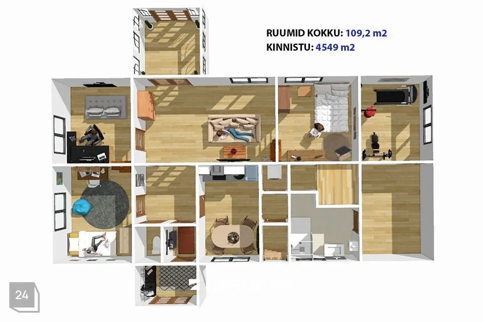 4-комнатная дом в Lääneranna vald, Pagasi küla - фото 2