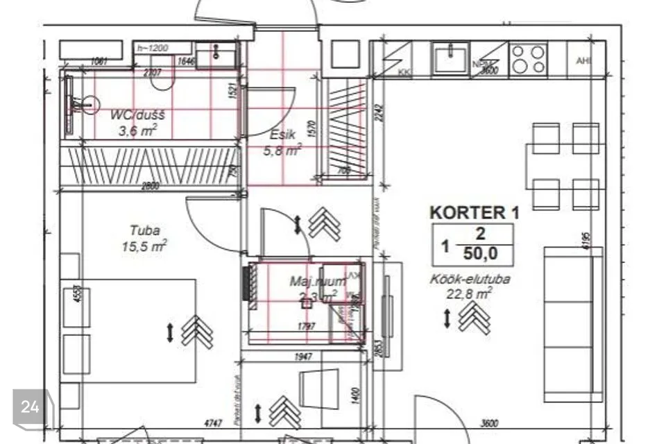2-toaline Korter - Tallinn, Haabersti linnaosa - foto 4