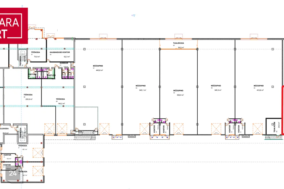 Kaubandus, 143 m² Äripind  -  Pärnu linn, Pärnu linn - foto 2