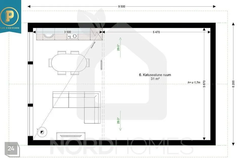 3-toaline Maja  -  Haapsalu linn, Saanika küla - foto 4