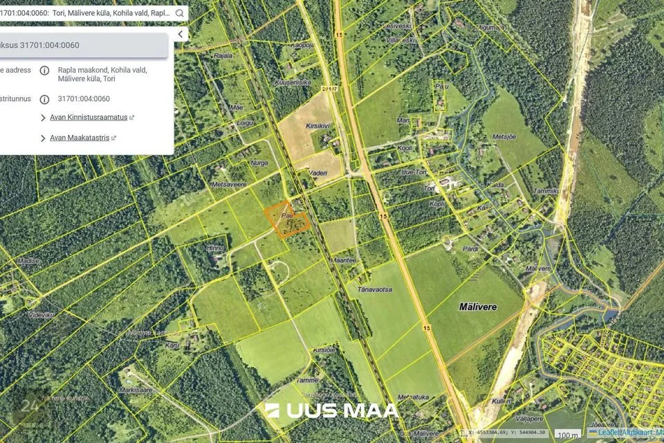Maatulundusmaa, 12611 m² Maa  -  Kohila vald, Mälivere küla - foto 4