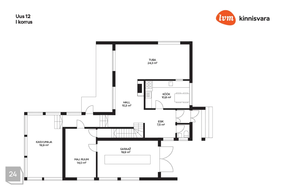 4-toaline Maja  -  Jõgeva vald, Palamuse alevik - foto 5