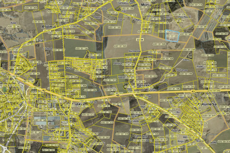 Maatulundusmaa, 60800 m² Maa  -  Luunja vald, Muri küla - foto 2