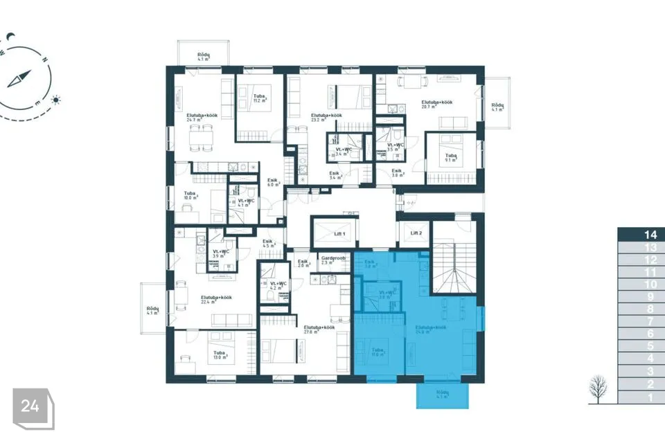 2-toaline Korter  -  Tallinn, Haabersti linnaosa - foto 3